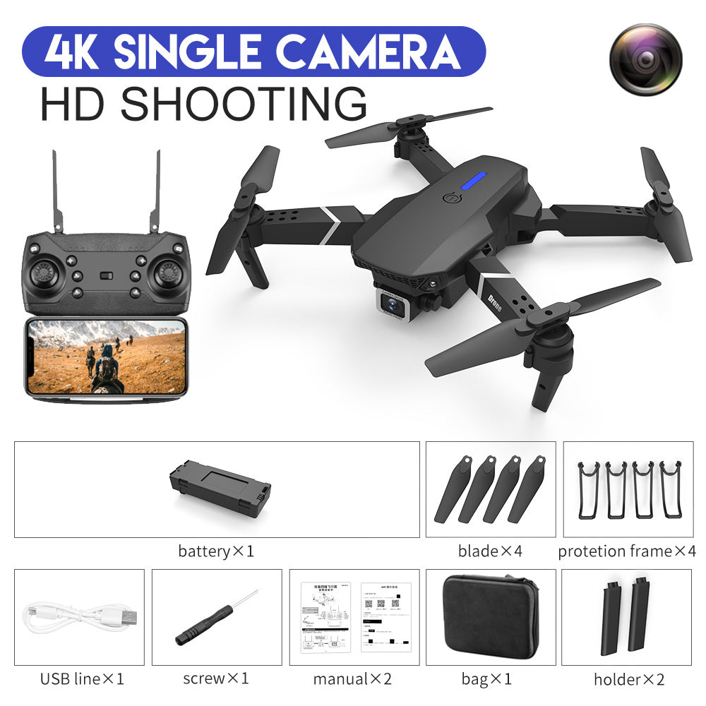 E88 Drone Aerial Photography HD 4K Dual Camera Remote Control Airplane