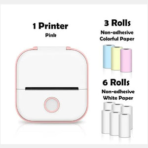 Portable Mini Thermal Label Printer Home Photo Printer Student Wrong Question Printer Bluetooth-compatible Mini Label Printer Price Tag