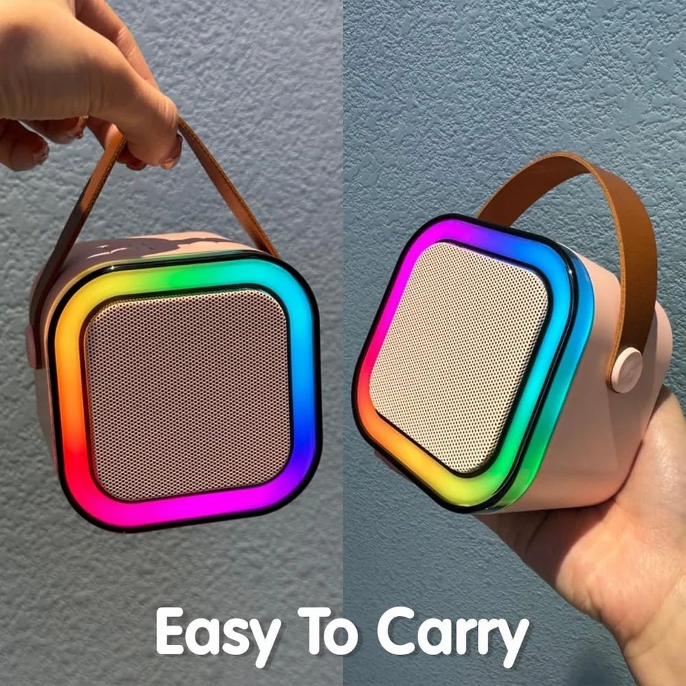 🎤 Mix Bluetooth Karaoke Speaker with Mic 🎶 | Portable Wireless Speaker for Kids & Adults | LED Lights, Voice Effects, USB, FM & 40W Power Sound