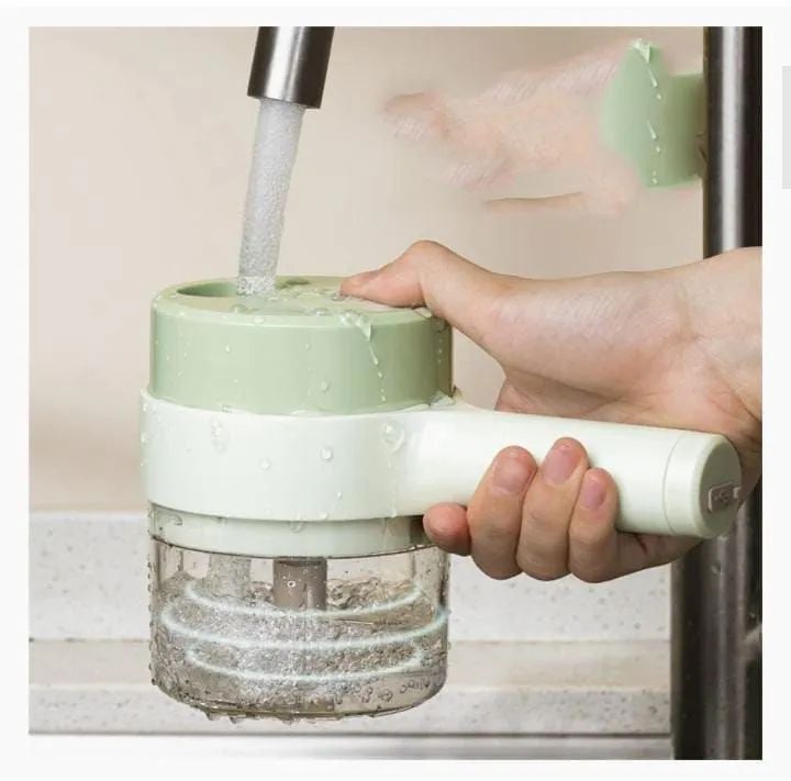 ๐ฅ 4-in-1 Electric Vegetable Cutter โ Chop, Slice & Mix in Seconds! โก