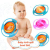 360° Spill-Proof Gyro Snack Bowl for Kids with Lid | No-Mess Toddler Snack Cup