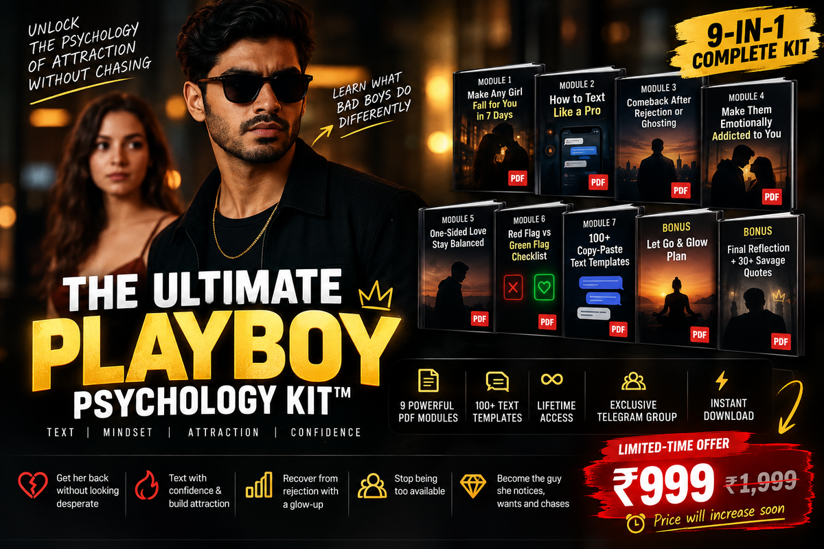 🔥 The Ultimate Playboy Psychology Kit™ — Learn What Bad Boys Do Differently