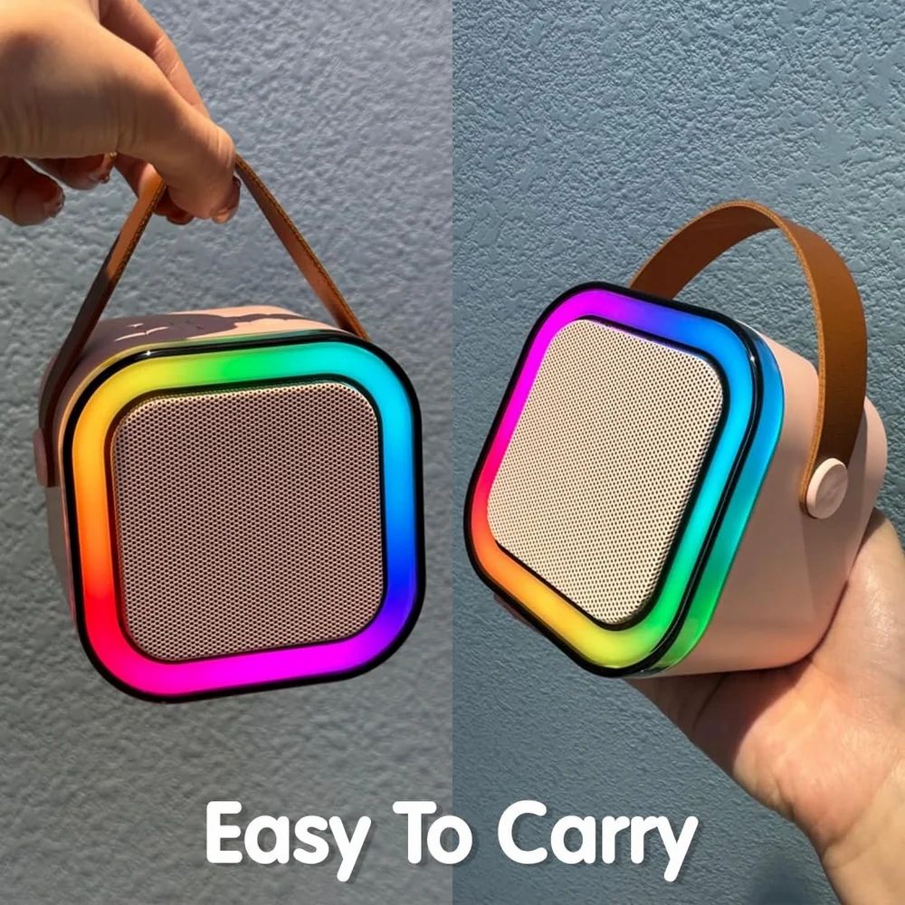 🎤 Mix Bluetooth Karaoke Speaker with Mic 🎶 | Portable Wireless Speaker for Kids & Adults | LED Lights, Voice Effects, USB, FM & 40W Power Sound