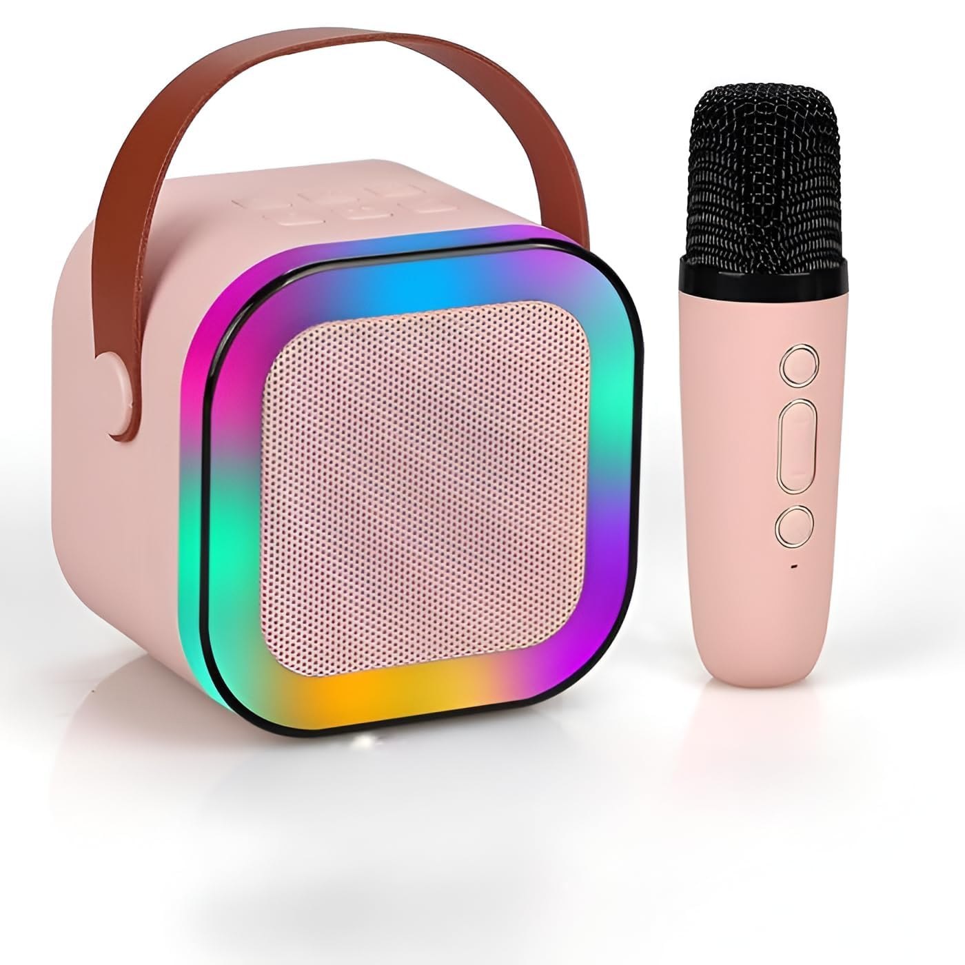 🎤 Mix Bluetooth Karaoke Speaker with Mic 🎶 | Portable Wireless Speaker for Kids & Adults | LED Lights, Voice Effects, USB, FM & 40W Power Sound